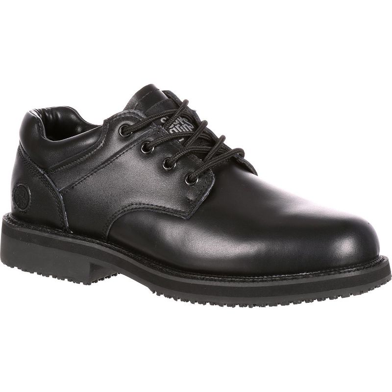 SlipGrips Slip Resistant Work Oxford, Black, Size 6(MW)