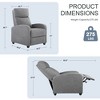 JIONJOY Push Back Recliner Chair - Living Room Home Theater Seat with Lumbar Support, 160° Recline, Overstuffed Cushion - 4 of 4