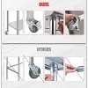 48"x24" Stainless Steel Prep Table w/ Undershelf & Wheels - Heavy-Duty Commercial Worktable for Kitchens - 4 of 4