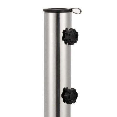 Gray Granite Square Parasol Base with Wheels