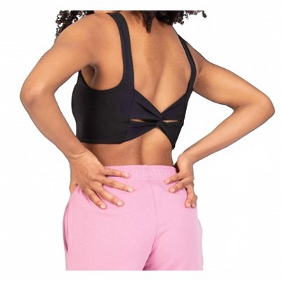 Women's Recycled Polyester Twist Back Sports Bra - Body Wrappers