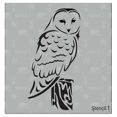 Stencil1 Barn Owl - Stencil 5.75" x 6"
