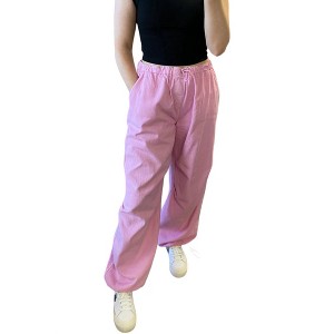 Women's Denim Parachute Pants - HYFVE - 1 of 3