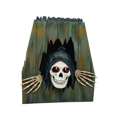  Transpac Foam 17 in. Multicolor Halloween Animated Humor Skeleton 