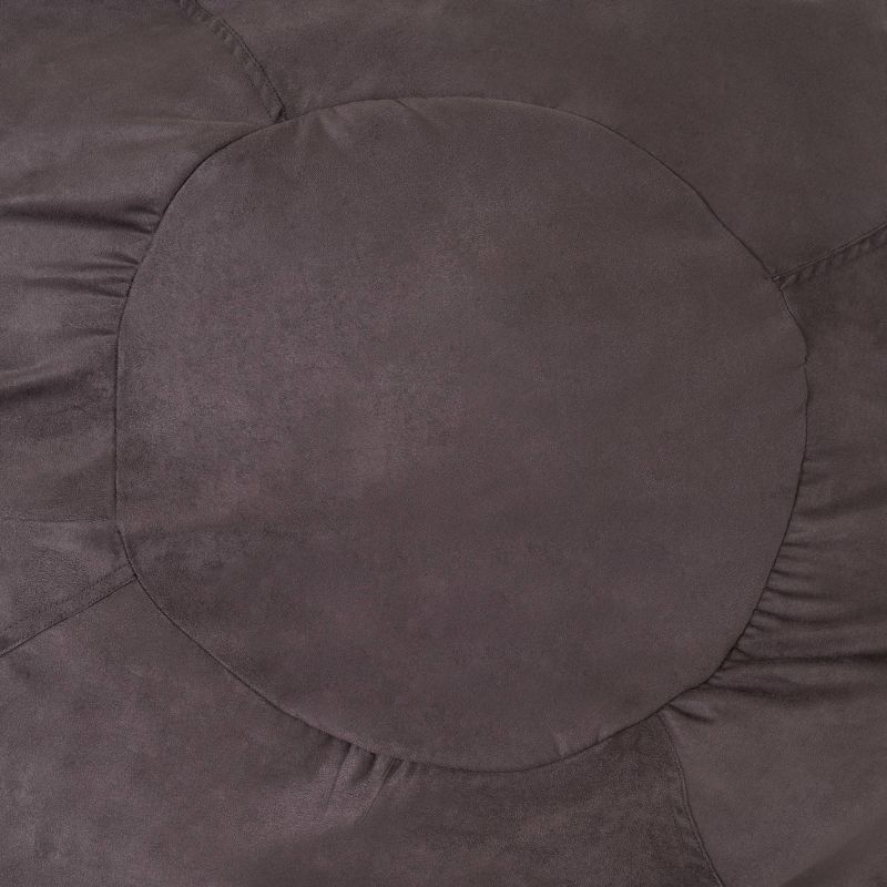 Madison Faux Suede Beanbag 5' - Christopher Knight Home, 4 of 8
