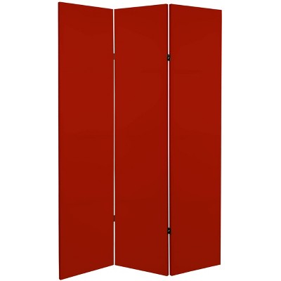 6 Double Sided Burl Wood Pattern Canvas Room Divider Brown - Oriental  Furniture : Target