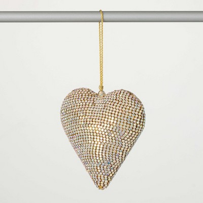 5"H Sullivans Jeweled Heart Christmas Ornament, Multicolor, Christmas Tree Decor