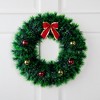 Northlight Tinsel Artificial Christmas Wreath with Ornaments and Bow - 17" - Unlit - 2 of 4