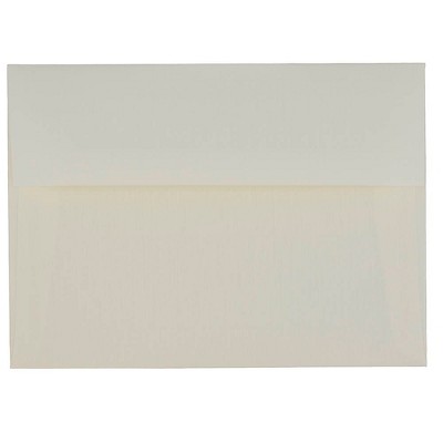 JAM Paper A7 Strathmore Invitation Envelopes 5.25 x 7.25 Natural White Laid STTL713