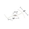 Pro Track Wilfax 4-Arm LED Ceiling Track Light Fixture Kit Adjustable Silver Chrome Finish Modern Large Kitchen Bathroom Living Room 97 1/2" Wide - 4 of 4