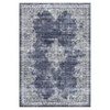 Washable Vintage Printed Rug Non Slip Low Pile Rug Soft Throw Floor Cover Foldable Indoor Carpet for Living Room Bedroom Playroom Nursery - 4 of 4