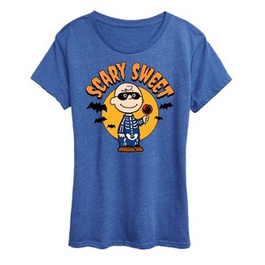 Women's - Peanuts - Scary Sweet Short Sleeve Graphic T-Shirt - 1 of 4
