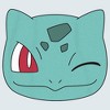 Men's Pokemon Bulbasaur Wink Face T-Shirt - 2 of 4
