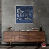 Notoriart Grind Sneakers Navy Wall Art Framed - 4 of 4