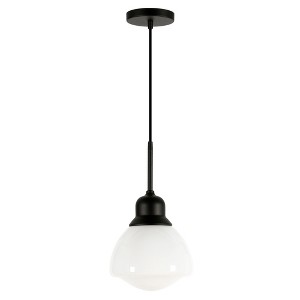 Hudson and Canal 8.12" Wide Pendant with Glass Shade - 1 of 4