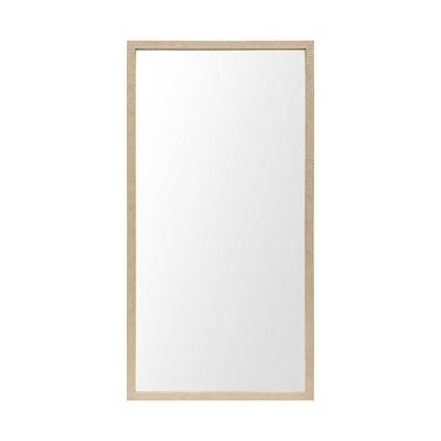 HomeRoots 42" Tan Framed Bathroom Vanity Mirror