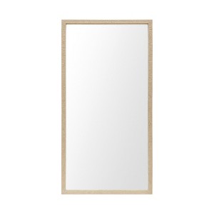HomeRoots 42" Tan Framed Bathroom Vanity Mirror - 1 of 4