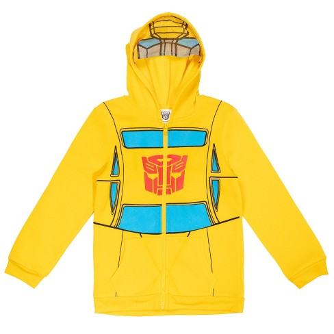 Transformers Bumblebee Big Boys Fleece Pullover Hoodie Yellow 14