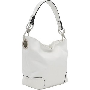 Hobo Shoulder Bag with Big Snap Hook Hardware - 1 of 4