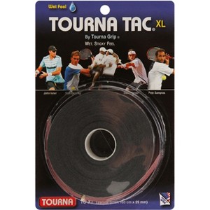 Unique Sports Tourna Tac Overgrip Pack of 10 (Black, X-Large) - 1 of 3
