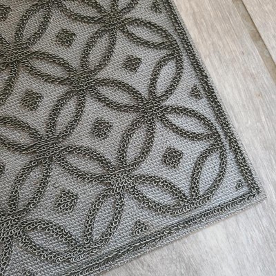 Dot Impressions Door Mat Rebrilliant Mat Size: Rectangle 1'6 x 2'6, Color: Charcaol