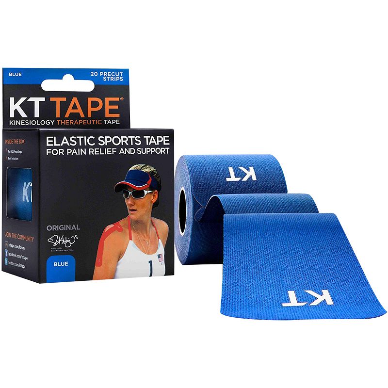 KT Tape 10" Precut Kinesiology Therapeutic Elastic Sports Roll, 20 Strips, 1 of 4