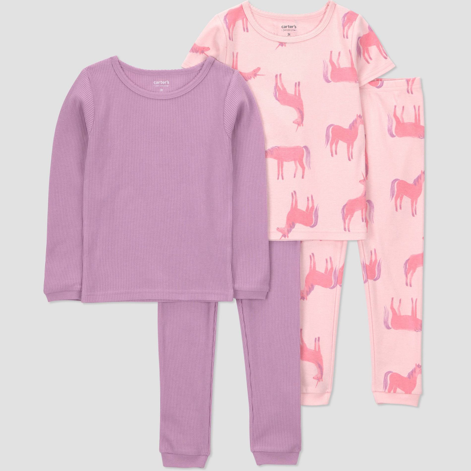 Carter's Just One You® Toddler Girls' 4pc Cotton Snug Fit Pajama Set