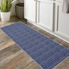 Large Washable Rug for Living Room Non Slip Modern Solid Area Rugs Braided Print Carpet Indoor Throw Floor Cover Farmhouse Accent Carpet - 3 of 4