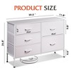 Dresser with 5 Drawers, Wide Fabric Chest with Drawer Organizers for Bedroom, Closet, Hallway - 3 of 4