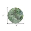 Green And Brown Abstract Washable Indoor Outdoor Area Rug - 3 of 4