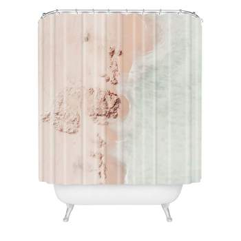 Ingrid Beddoes Beach Champagne Shower Curtain Pink - Deny Designs