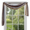 GoodGram Royal Ombre Crushed Semi Sheer Complete 3 Pc. Window Curtains & Scarf Set - 2 of 3