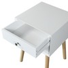 LIVAREEmlen Nightstands,Bedside Table with 2 Drawers and Rubber Wood Legs, Mid-Century Modern Storage Cabinet for Bedroom Living Room - 3 of 4