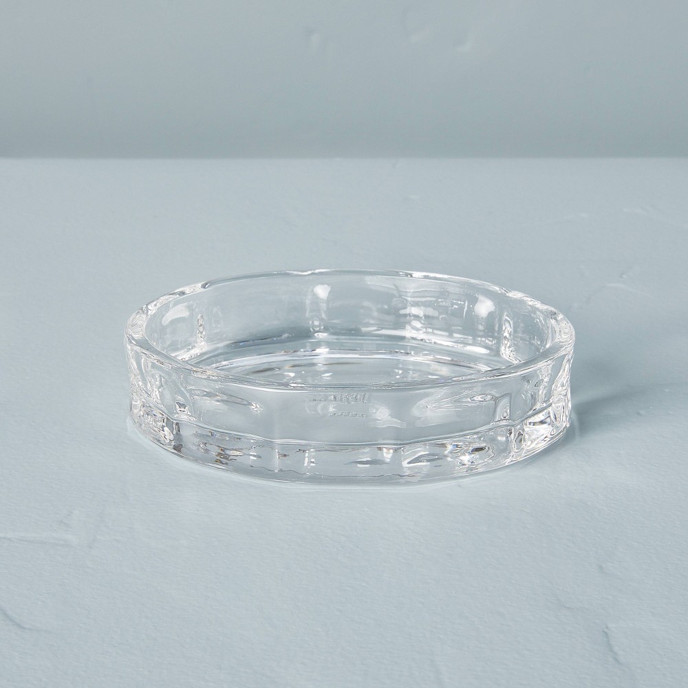 Sculpted Glass Soap Dish Clear - Hearth & Hand™ with Magnolia 