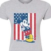 Women's - Disney - Mickey Vertical American Flag Fitted Graphic T-Shirt - 2 of 3
