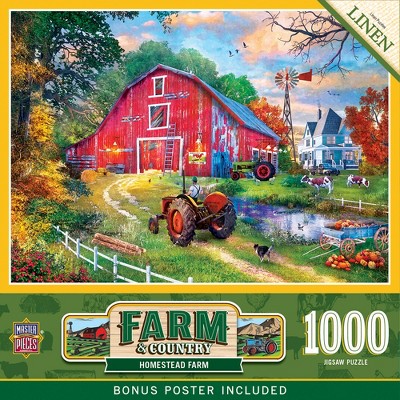 MasterPieces 1000 Piece Jigsaw Puzzle - Homestead Farm - 19.25"x26.75"