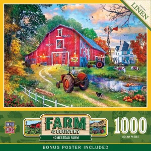 MasterPieces 1000 Piece Jigsaw Puzzle - Homestead Farm - 19.25"x26.75" - 1 of 4