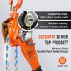 VEVOR Manual Lever Chain Hoist, 3/4 Ton 1650 lbs Capacity 10 FT Come Along, G80 Galvanized Carbon Steel with Weston Double-Pawl Brake - 4 of 4