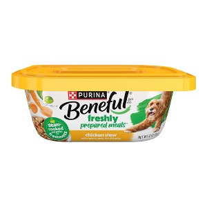 Purina Beneful Prepared Meals Stew Recipes Wet Dog Food - 10oz - 1 of 4