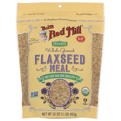 Bob's Red Mill Organic Whole Ground Flaxseed Meal.