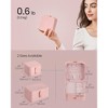 2-Layer Travel Jewelry Organizer Box - Portable Earring Storage Case for Small Accessories, Versatile Jewelry Holder, Jelly Pink - 2 of 4