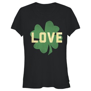 Juniors Womens Lost Gods St. Patrick's Day Irish Love T-Shirt - 1 of 4