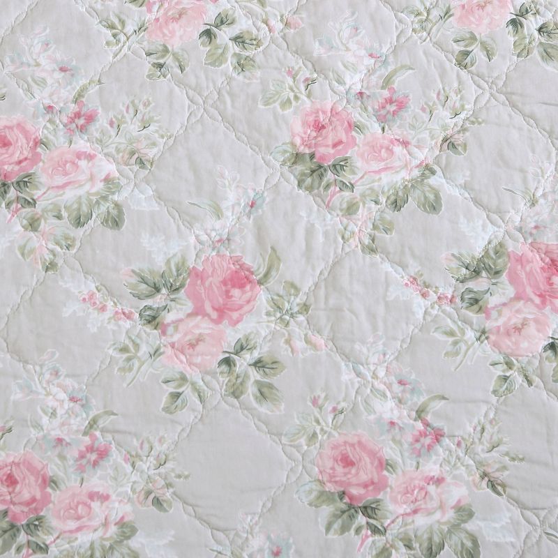 Melany Rose Print Cotton Quilt Set Pink - Laura Ashley, 5 of 10