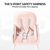 BabyBond Portable 3 in 1 Baby High Chair, Convertible High Chair for Babies and Toddlers with 5 Point Harness and Three Adjustable Height Settings - 4 of 4