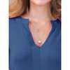 INSPIRE CHIC Women's Ruffle Short Sleeve V Neck Side Pockets Midi Dress - 4 of 4