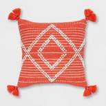 Embroidered Textured Diamond Throw Pillow - Opalhouse™