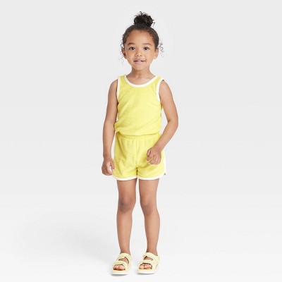 Toddler Girls' Romper - Cat & Jack™ Yellow