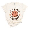 Simply Sage Market S.W.Smiley You're Doing Amazing Smiley Face Garment Dyed Tee - 2 of 4