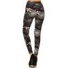 Slickblue Super Soft Peach Skin Leggings, Multi-Color Print, High Waist Elastic Band, Stretch Fit, One Size - 3 of 4