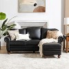 Benito 26.5" Wide Contemporary Genuine Leather Ottoman for Living Room | ARTFUL LIVING DESIGN - image 3 of 4